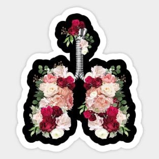 Lung Anatomy / Cancer Awareness 11 Sticker